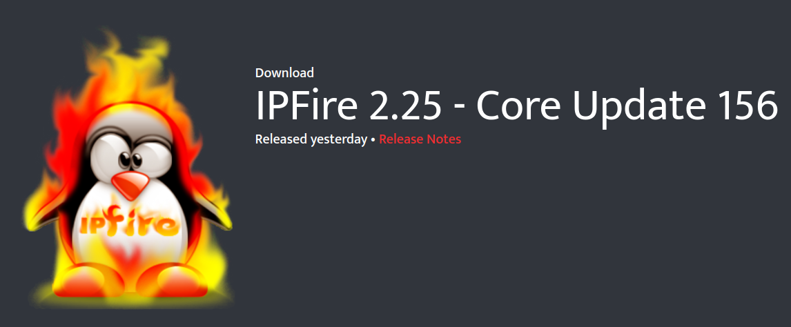 IPFire 2.25 Core Update 156 286b2